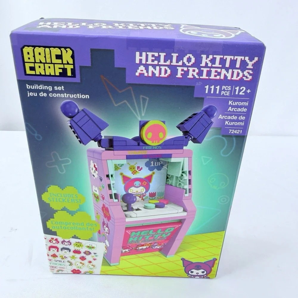 BrickCraft Hello‎ Kitty Kuromi Arcade 72421 111pc Building Set 12+ w Stickers